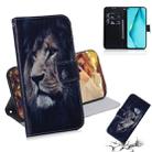 For Huawei P40 Lite 3D Colored Drawing Horizontal Flip Leather Case with Holder & Card Slot & Wallet(Lion) - 1