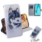 For Huawei Nova 6 SE 3D Colored Drawing Horizontal Flip Leather Case with Holder & Card Slot & Wallet(Wolf) - 1