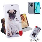 For Huawei Nova 6 SE 3D Colored Drawing Horizontal Flip Leather Case with Holder & Card Slot & Wallet(Pug) - 1