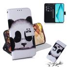 For Huawei Nova 6 SE 3D Colored Drawing Horizontal Flip Leather Case with Holder & Card Slot & Wallet(Panda) - 1