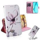 For Huawei Nova 6 SE 3D Colored Drawing Horizontal Flip Leather Case with Holder & Card Slot & Wallet(Magnolia) - 1