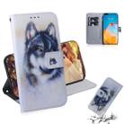 For Huawei P40 Pro 3D Colored Drawing Horizontal Flip Leather Case with Holder & Card Slot & Wallet(Wolf) - 1