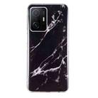 For Xiaomi 11T Pro IMD Marble Pattern TPU Phone Case(Black) - 1