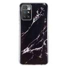 For Xiaomi Redmi 10 IMD Marble Pattern TPU Phone Case(Black) - 1