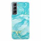 For Samsung Galaxy S22 5G IMD Marble Pattern TPU Phone Case(Green) - 1