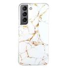 For Samsung Galaxy S22 5G IMD Marble Pattern TPU Phone Case(White) - 1