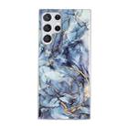 For Samsung Galaxy S22 Ultra 5G IMD Marble Pattern TPU Phone Case(Grey) - 1