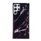 For Samsung Galaxy S22 Ultra 5G IMD Marble Pattern TPU Phone Case(Black) - 1