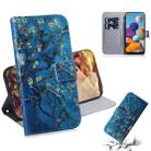For Galaxy A21 3D Colored Drawing Horizontal Flip Leather Case with Holder & Card Slot & Wallet(Prunus Armeniaca) - 1