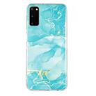 For Samsung Galaxy S20 5G IMD Marble Pattern TPU Phone Case(Green) - 1