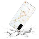 For Samsung Galaxy S20 5G IMD Marble Pattern TPU Phone Case(White) - 3