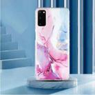 For Samsung Galaxy S20 5G IMD Marble Pattern TPU Phone Case(Pink Blue) - 2
