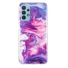 For Samsung Galaxy A32 5G IMD Marble Pattern TPU Phone Case(Red) - 1