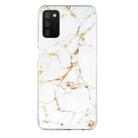 For Samsung Galaxy A03s IMD Marble Pattern TPU Phone Case(White) - 1