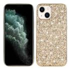 For iPhone 14 Glitter Powder TPU Phone Case (Gold) - 1