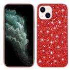For iPhone 14 Plus Glitter Powder TPU Phone Case (Red) - 1