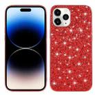 For iPhone 14 Pro Max Glitter Powder TPU Phone Case (Red) - 1