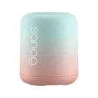 Sanag X6S Outdoor Portable Mini Gradient Bluetooth Speaker(Green Pink) - 1