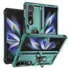 For Samsung Galaxy Z Fold4 Shockproof TPU + PC Phone Case(Dark Green) - 1