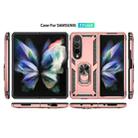 For Samsung Galaxy Z Fold4 Shockproof TPU + PC Phone Case(Rose Gold) - 2