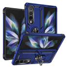 For Samsung Galaxy Z Fold4 Shockproof TPU + PC Phone Case(Blue) - 1