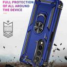 For Samsung Galaxy Z Fold4 Shockproof TPU + PC Phone Case(Blue) - 4