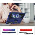 For Samsung Galaxy Z Fold4 Shockproof TPU + PC Phone Case(Blue) - 5