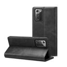 For Samsung Galaxy Note20 Calf Texture Horizontal Flip Leather Phone Case(Black) - 1