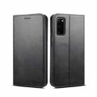 For Samsung Galaxy S20 Calf Texture Horizontal Flip Leather Phone Case(Black) - 1