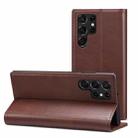 For Samsung Galaxy S22 Ultra Calf Texture Horizontal Flip Leather Phone Case(Brown) - 1
