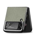 For Samsung Galaxy Z Flip4 5G Cross Pattern Slim PC Protective Phone Case(Green) - 3