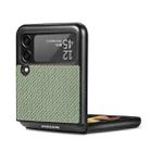 For Samsung Galaxy Z Flip4 5G Cross Pattern Slim PC Protective Phone Case(Green) - 4