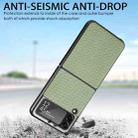 For Samsung Galaxy Z Flip4 5G Cross Pattern Slim PC Protective Phone Case(Green) - 5