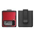 For Samsung Galaxy Z Flip3 5G Litchi Texture Shockproof Phone Case(Red) - 1