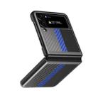 For Samsung Galaxy Z Flip4 Contrast Color Four Corners All Inclusive Phone Case(Sapphire Blue) - 1