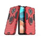 For Xiaomi Redmi K30 Pro PC + TPU Shockproof Protective Case with Magnetic Ring Holder(Red) - 1