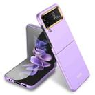 For Samsung Galaxy Z Flip4 GKK Ultra-thin Electroplating Lens Frame Phone Case(Purple) - 1