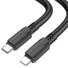 Borofone BX81 2.4A USB-C / Type-C to 8 Pin Goodway PD Charging Data Cable, Length:1m(Black) - 1
