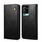 For vivo S15 Pro Oil Wax Crazy Horse Texture Leather Phone Case(Black) - 1