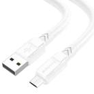 Borofone BX81 2.4A USB to Micro USB Goodway Charging Data Cable, Length:1m(White) - 1