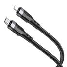 Borofone BU35 Type-C to 8 Pin Influence PD Charging Data Cable, Length:1.2m(Black) - 1