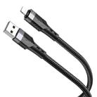 Borofone BU35 USB to 8 Pin Influence Charging Data Cable, Length:1.2m(Black) - 1