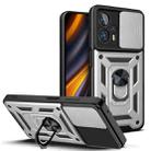 For Xiaomi Poco X4 GT Sliding Camera Design TPU + PC Phone Case(Silver) - 1