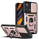 For Xiaomi Poco X4 GT Sliding Camera Design TPU + PC Phone Case(Rose Gold) - 1