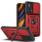 For Xiaomi Poco X4 GT Sliding Camera Design TPU + PC Phone Case(Red) - 1