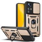 For Xiaomi 12 Lite Sliding Camera Design TPU + PC Phone Case(Gold) - 1