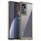 For Xiaomi 12 Pro Dimensity Colorful Series Acrylic + TPU Phone Case(Transparent Grey) - 1