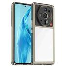 For Xiaomi 12S Ultra Colorful Series Acrylic + TPU Phone Case(Transparent Grey) - 1