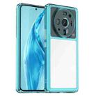 For Xiaomi 12S Ultra Colorful Series Acrylic + TPU Phone Case(Transparent Blue) - 1