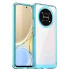 For Honor X9 5G Colorful Series Acrylic + TPU Phone Case(Transparent Blue) - 1